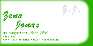 zeno jonas business card
